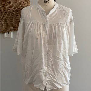 Batwing peasant blouse
